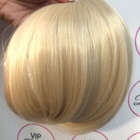 Impianto capelli frangia: biondo chiaro con extension (su forcina)