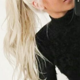 Coda sintetica su nastro - riccia, biondo chiaro F18, 45 cm