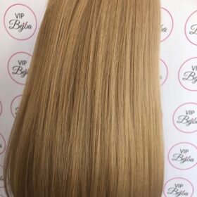 200g sintetici clip-on extension di capelli a 3 fasce - lisci, biondo cenere scuro #18/22, 60cm