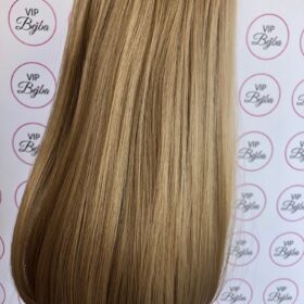 200g sintetici clip-on extension di capelli a 3 fasce - lisci, biondo caramello #18/24, 60cm