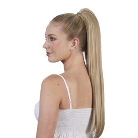 Coda sintetica su nastro - liscia, biondo miele con punte bionde F23, 60 cm
