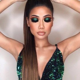 Coda sintetica su nastro - liscia, cioccolato marrone mix Y11, 60 cm