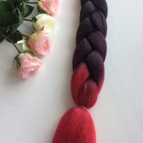 C6 red love extension di capelli per treccine