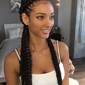 1# neri extension di capelli per treccine