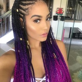 C10 purple kiss extension di capelli per treccine