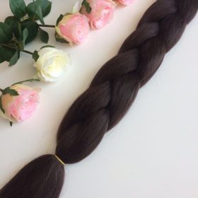 4# cioccolato scuro extension di capelli per treccine