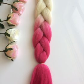 B48 blond & pink love extension di capelli per treccine