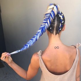 A29 blue diamond extension di capelli per treccine