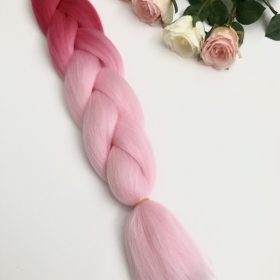 B40 ombre pink babe extension di capelli per treccine