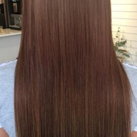 Sintetici clip-on extension di capelli a 3 fasce - lisci, cioccolato mix Y11, 60 cm