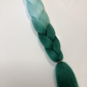 B44 ombre green heart extension di capelli per treccine