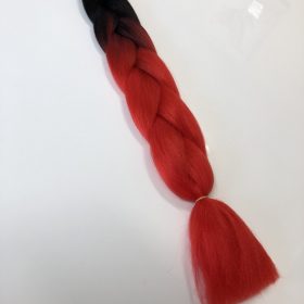 B2 black & extra red extension di capelli per treccine