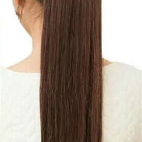 Coda sintetica su nastro - liscia, marrone cioccolato F3, 60 cm