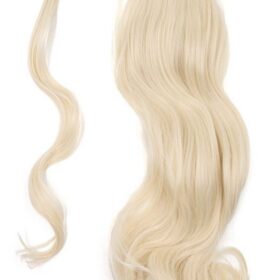 Coda sintetica BelleExtension - riccia, biondo platino F19, 50 cm