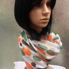 Foulard con motivo a pois