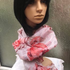 Foulard con motivo a fiori
