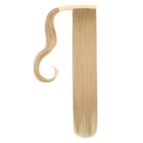 Coda sintetica BelleExtension - liscia, biondo miele con punte bionde F23, 65 cm