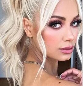 Coda sintetica BelleExtension - riccia, biondo platino F19, 50 cm