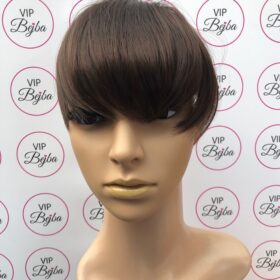 Impianto capelli frangia: marrone cioccolato (su forcina)