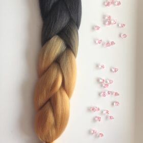 B32 black & light brown extension di capelli per treccine