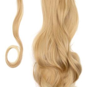 Coda sintetica BelleExtension - riccia, biondo miele con punte bionde F23, 50 cm