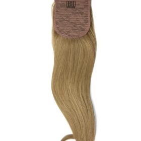 Coda naturale su nastro - liscia, castana più chiara #18