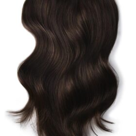 Clip on 100% remy extension di capelli a 8 fasce - lisci, marrone più scuro #2