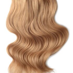 Clip on 100% remy extension di capelli a 8 fasce - lisci, biondo fragola #27
