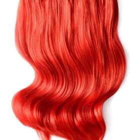 Clip on 100% remy extension di capelli a 8 fasce - densità doppia, lisci, rossi