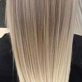 Sintetici clip-on extension di capelli a 3 fasce - lisci, biondo miele con punte bionde F23, 60 cm